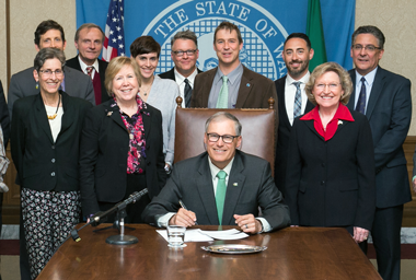 Signing of the Cannabis Research bill in 2015